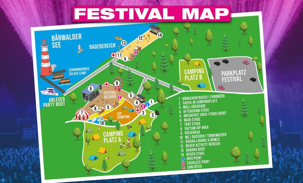 Festival Map 2026 – Camping, Infield & Parken