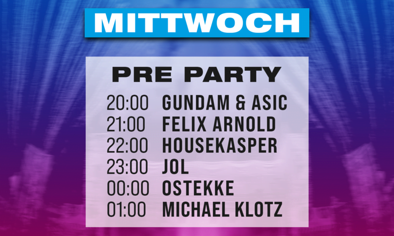 Break the Rules Festival Timetable Mittwoch